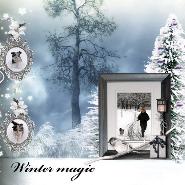 Peaceful Winter - Quickpage by MagicalReality Designs